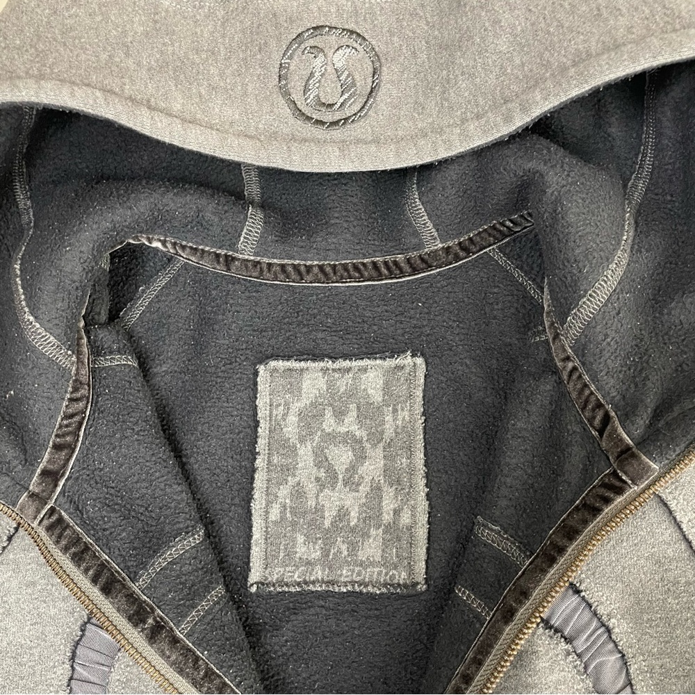 lululemon Scuba Full Zip Hoodie Special Edition Gray Sz 4 - Picture 9 of 14